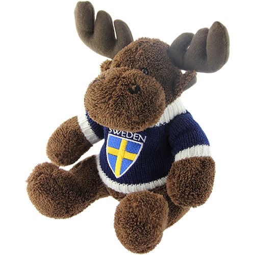 Plush: Moose with Sweden Sweater