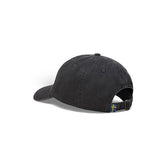 Charcoal cap shown from the back with a small Swedish flag on the strap.