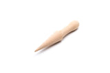The Beechwood Krumkake Cone Roller (1.5" x 1.5" x 8.25") features a pointed end and rounded handle, shown on a white background.