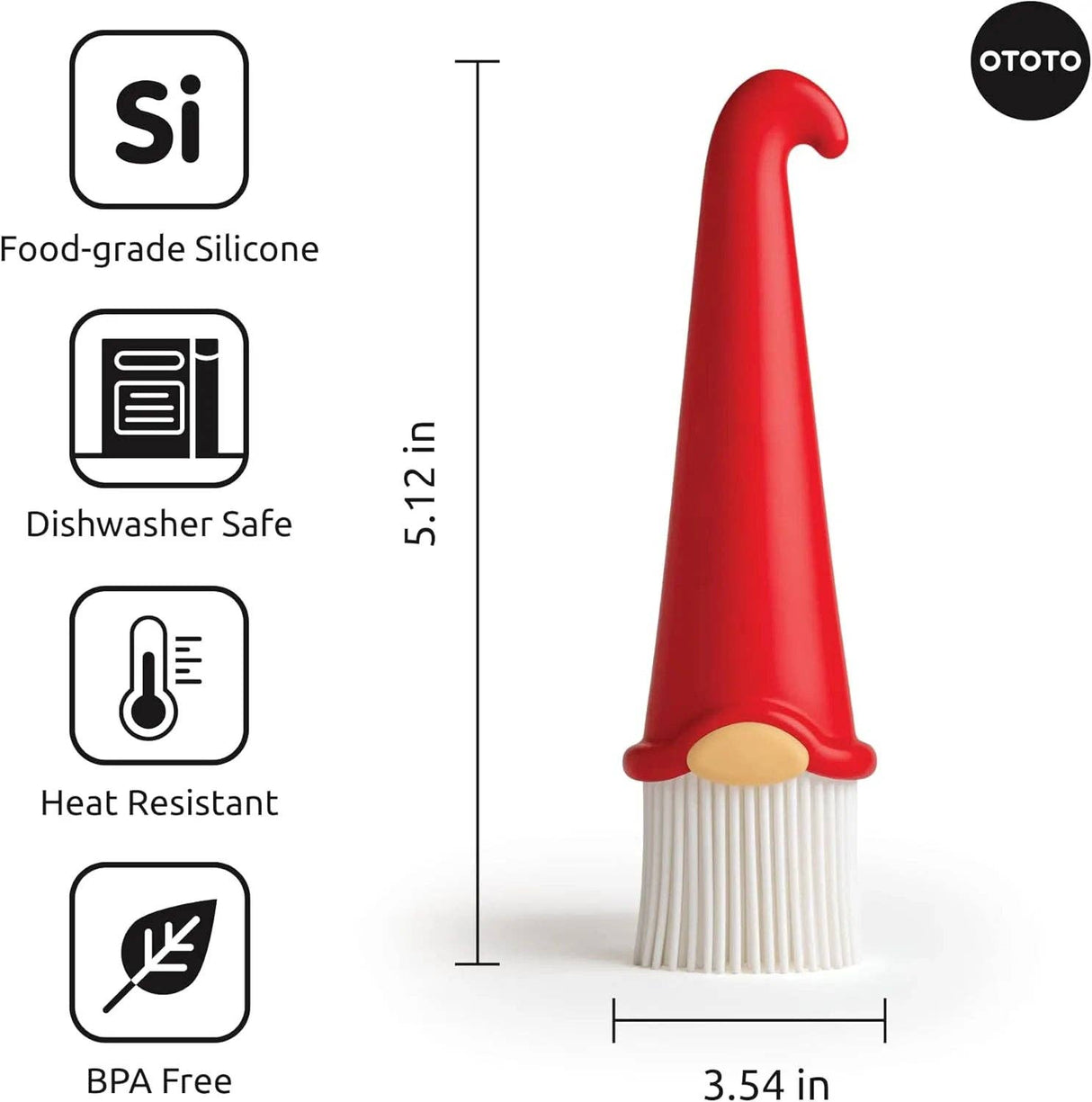 Brush: Gnomeo Basting Brush 6.5" Tall