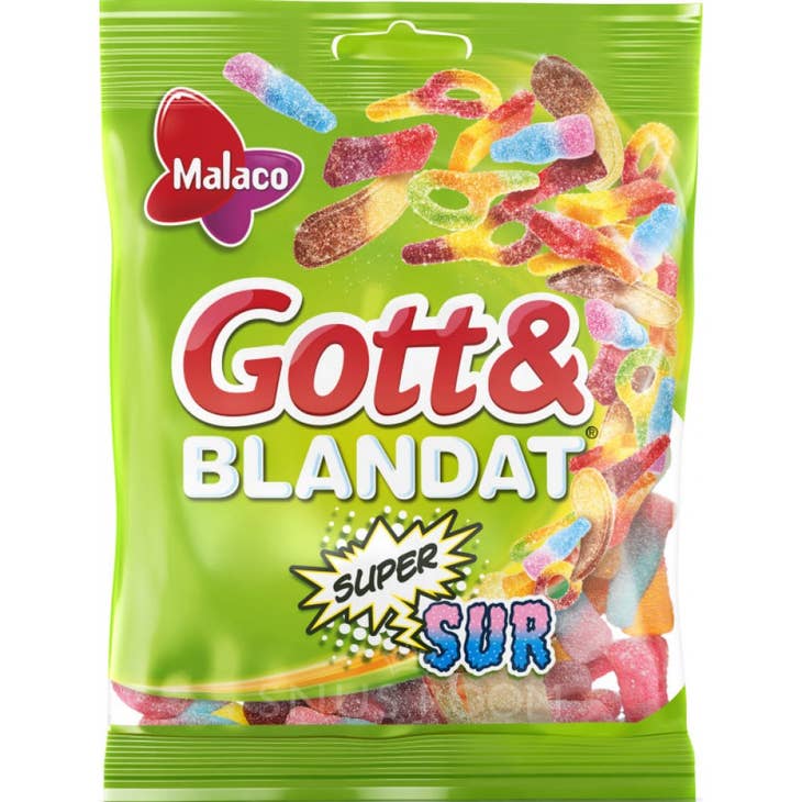 Candy: Malaco Gott & Blandat - Supersur (130g)