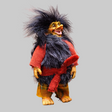The Marketplace24 Troll: Borin Blackruff — an 8" handcrafted Scandinavian troll witch figurine with wild black hair and quirky attire — adds a touch of Nordic folklore charm to your decor.