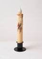 Add a farmhouse touch with the Candle: I am Always with You Cardinal LED Timer Taper Candle, cinnamon dusted and battery operated, featuring the "I am always with you" text on a black stand against a white background.