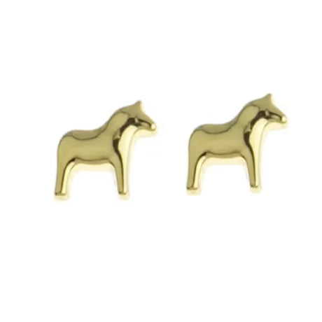 Necklace: Swedish Dala Horse Necklace by Anna Viktoria of Sweden Surgical Steel
