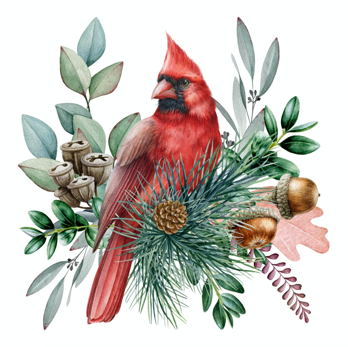 Napkins: Red Cardinal