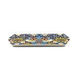 Tray: Strawberry Thief Melamine Tray - Blue by William Morris Sandwich or Almond Cake Tray