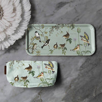 Tray: Garden birds serving tray 32 x15- Made i Europe by Koustrup & Co Denmark