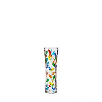 Vase: Tree of Life Classic Hand Painted Crystal 7" Bud Vase