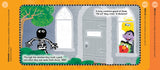 Grover, Elmo, and Abby are surprised by a spooky visitor in Book: Sesame Street Happy Halloween!, a playful Halloween picture book!.