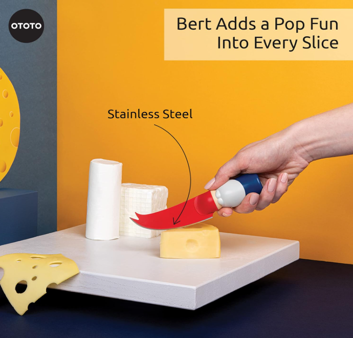 Knife: Bert Gnome Cheese Knife and Spreader - Kitchen Gifts 6"