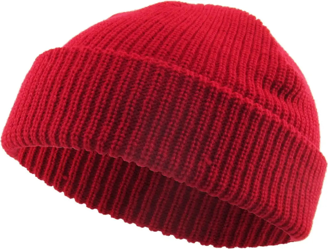 Hat: Vail Bobble Cap Knit Beanie Hat Alpaca Wool Classic Ribbed