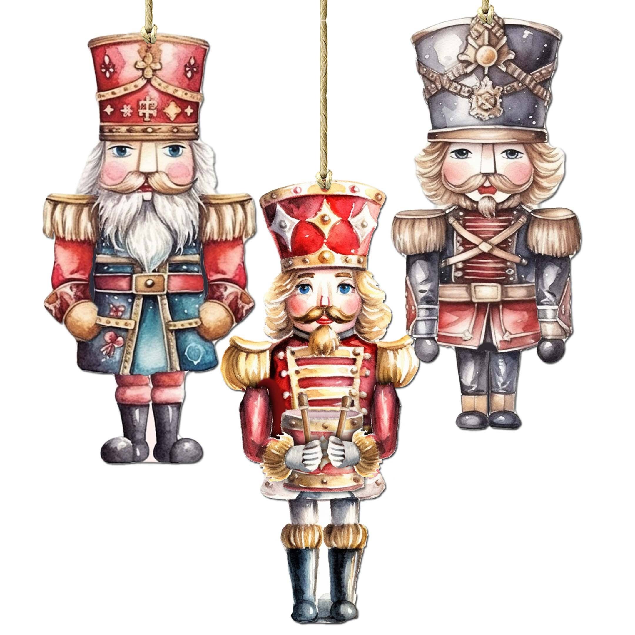 Ornament: Nutcrackers Decorative Wooden Ornament