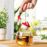 Tea Strainer: Enchan-Tea Loose Leaf Tea Strainer Diffusers - Silicone Mushroom Tea Holder & Gnome