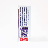 Side view of the Playing Cards: DEK Sisu (Finland) box showcasing text about DEK and a QR code with instructions to point your phone camera here. The design captures the Finnish concept of resilience, emphasizing determination in every detail.