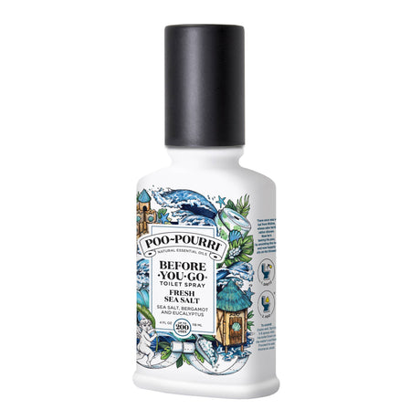 Spray: Poo~Pourri Fresh Sea Salt Poo Toilet Spray with Essential Oils 4oz