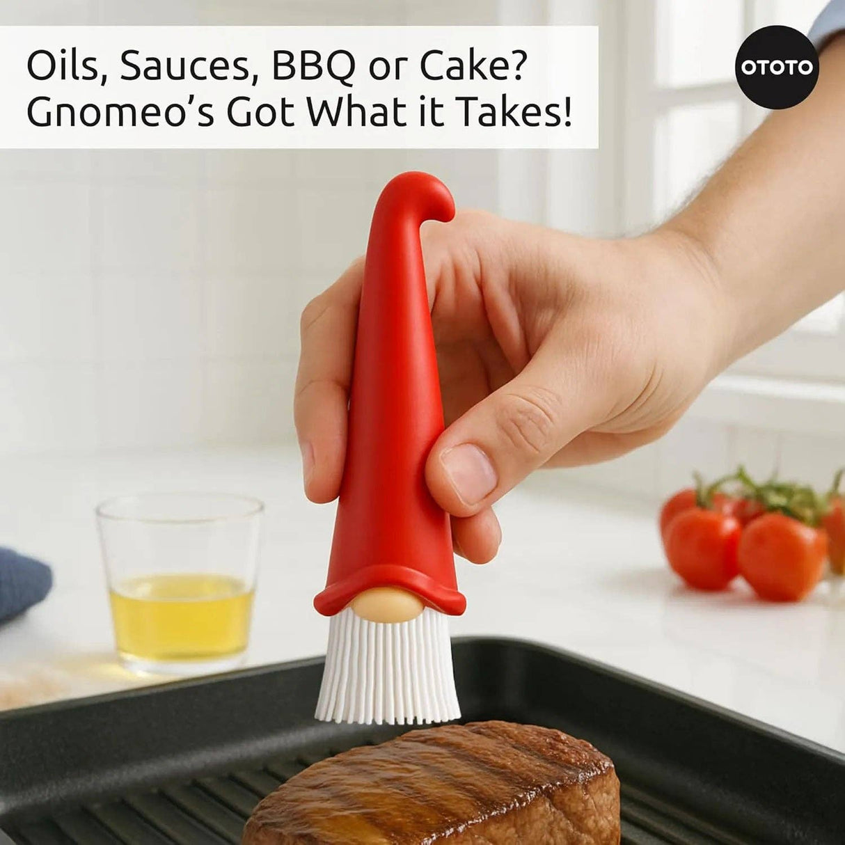 Brush: Gnomeo Basting Brush 6.5" Tall