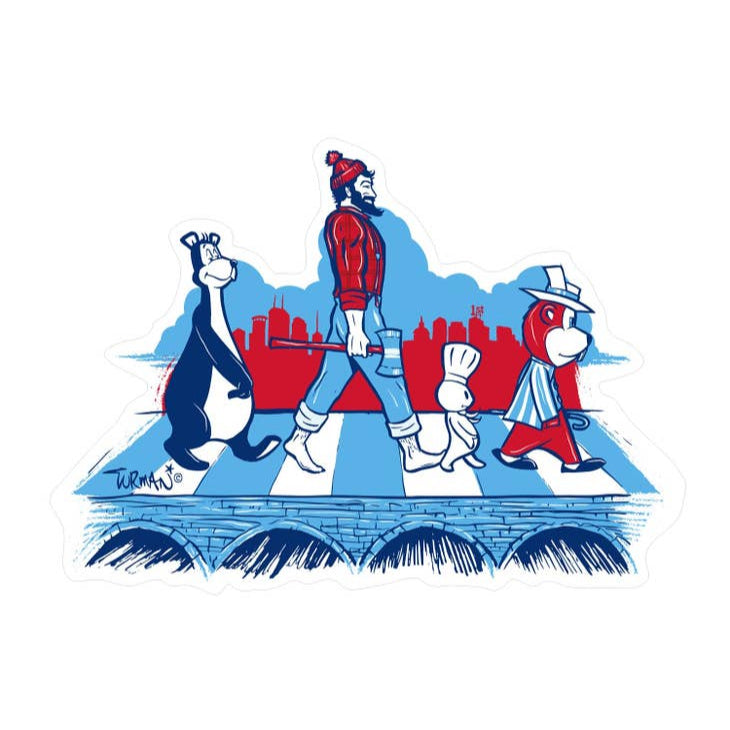 Sticker: Minnesota Abbey Road Sticker by Adam Turman