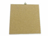 Tile: Scandinavian Lovebirds Folk-art Ceramic Tile Deluxe Plaque with Cork Back and Hanger 6.25"x6.25"