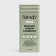 A green rectangular bottle of Hair: Volumizing Rosemary & Biotin Conditioner 12 fl oz, designed for fine, limp, and delicate hair. Enriched with rosemary and biotin to help thicken hair.