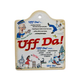 Tile: Uff Da! Ceramic Cork Backed Cheeseboard Wall Decor 6.25" wide x 7.5" high