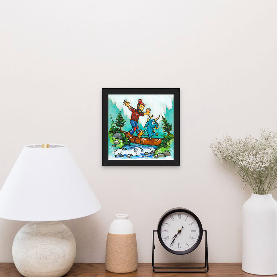Artwork: Paul and Babe Wander 8x8 inch Print by Adam Turman