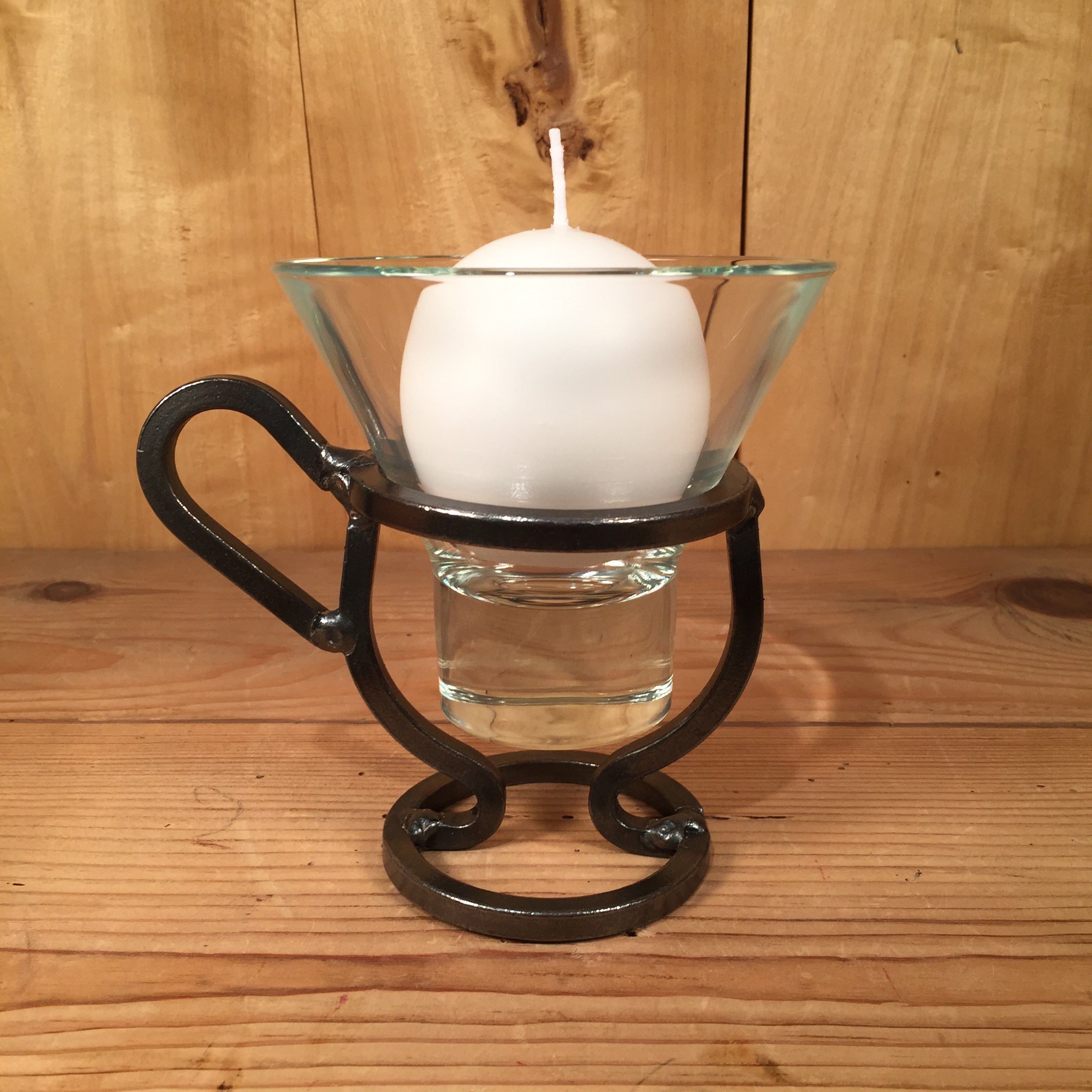 Candle Holder: Coffee Cup with Glass Cup