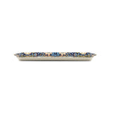 Tray: Strawberry Thief Melamine Tray - Blue by William Morris Sandwich or Almond Cake Tray