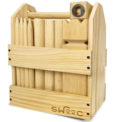 Yard Game: Kubb Yard Game With Crate