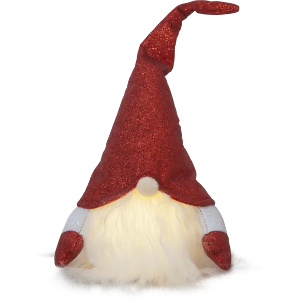 Figurine: Red Lighted Tomte Small