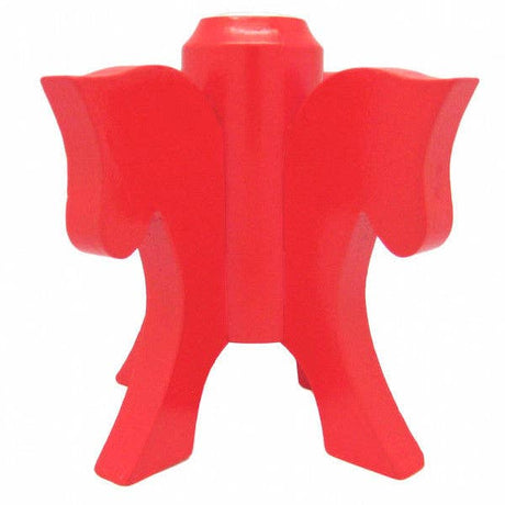 The Candle Holder: Swedish Red Dala Horse Candle Holder with 4 Dala Horse Heads features mirrored horse heads and four legs in a modern design—perfect for adding Scandinavian style to your decor.