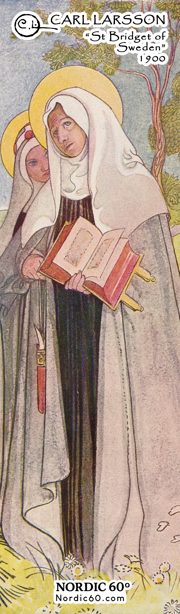 Bookmark: Carl Larsson “St. Bridget of Sweden” (8.5