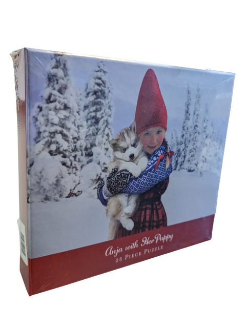 Puzzle: Anja with Her Puppy The Wish Books