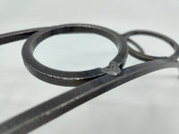 Candle Holder: Danish Iron Arched Candle Holder with 4 Leif Cups for 4 Ball Candles