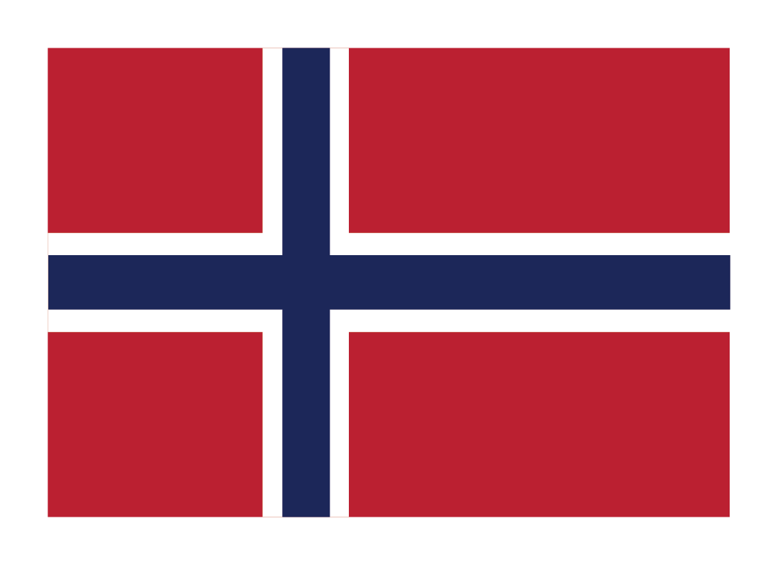 Show your Norwegian pride with the Magnet: Norwegian Flag (3.5" x 2.5"), featuring Norway's classic navy blue and white cross on red—an ideal collectible for celebrating your heritage.