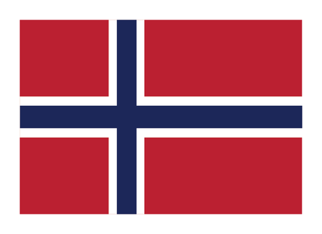 Show your Norwegian pride with the Magnet: Norwegian Flag (3.5" x 2.5"), featuring Norway's classic navy blue and white cross on red—an ideal collectible for celebrating your heritage.