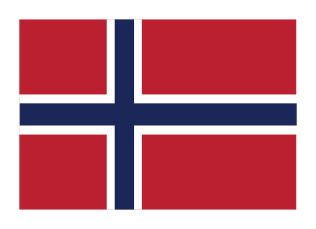 Show your Norwegian pride with the Magnet: Norwegian Flag (3.5" x 2.5"), featuring Norway's classic navy blue and white cross on red—an ideal collectible for celebrating your heritage.