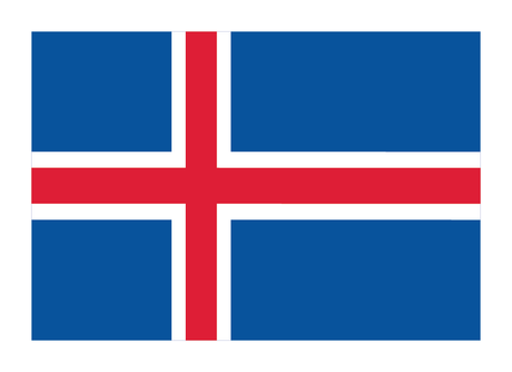 Display your Icelandic pride with this Magnet: Icelandic Flag (3.5" x 2.5"), featuring the iconic blue field and white-edged red cross—perfect for any collection.