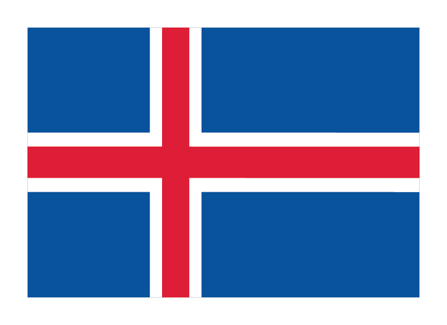 Display your Icelandic pride with this Magnet: Icelandic Flag (3.5" x 2.5"), featuring the iconic blue field and white-edged red cross—perfect for any collection.