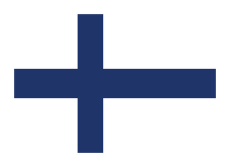 The Magnet: Finnish Flag – Magnet (3.5" x 2.5") features Finland’s white flag with a blue Nordic cross, resembling the Dannebrog design.