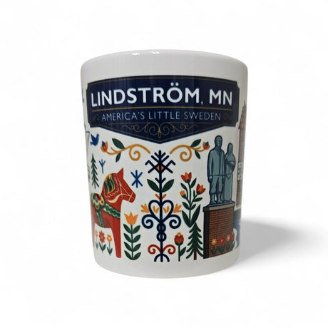 Mug: Lindstrom, MN "America's Little Sweden" 11 oz White Mug
