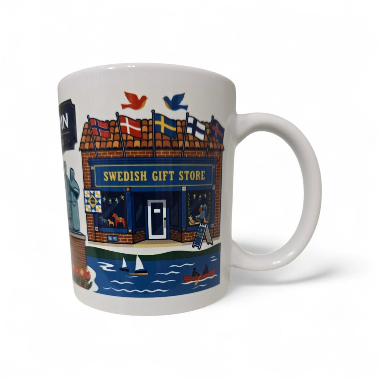 Mug: Lindstrom, MN "America's Little Sweden" 11 oz White Mug