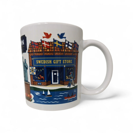 Mug: Lindstrom, MN "America's Little Sweden" 11 oz White Mug