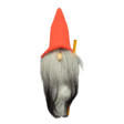 The Tomte figurine is a handmade Scandinavian Santa with a tall red hat, long grey beard, round nose, and holds a long wooden stick. Stands 10.5" tall.