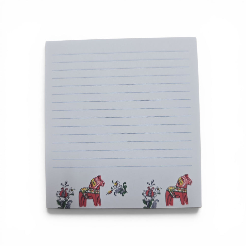 Note Pad: Dala Horse Note Pad 3.76"w x 4" h