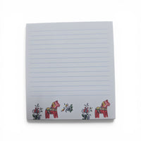 Note Pad: Dala Horse Note Pad 3.76"w x 4" h