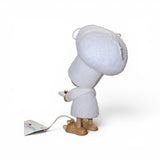 The Tomte - Gnome Chef with Crab on Tray figurine by Faire - Nordic Dreams is a 4.75" handcrafted Scandinavian ornament featuring a chef in white attire, holding a tray with crab. It includes a string and tag, shown against a plain white background.