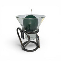 Candle Holder: Danish Iron Candle Holder with Heart & 1 Leif Cup for Ball Candle