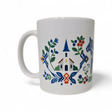 Mug: Swedish Images Blue Dala Horse Church Red House 11oz Mug