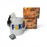Tea Strainer: "Tesil" Tea Strainer Black with Swedish Dala Horse Cup Rest Silicone Made in Sweden