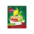 A 20 g box of Malaco Fruxo Original Fruit Gummy Candy, made in Sweden by Cloetta and offered by Swedish Sweets Wholesale LLC – Swedish Candy, features fruit-shaped gummies in vibrant green, red, and yellow colors. This classic Swedish treat is known for its original fruity chewy flavor and contains no artificial colors.